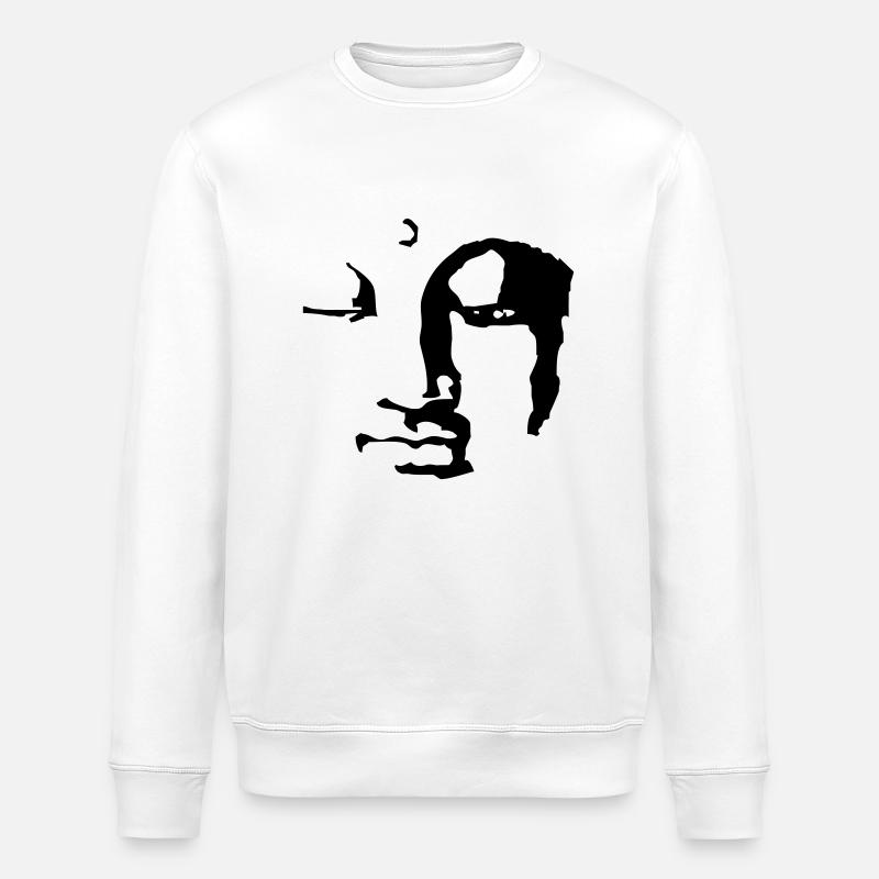 buddha face - Stanley/Stella Unisex Bio-Sweatshirt ROLLER - Weiß
