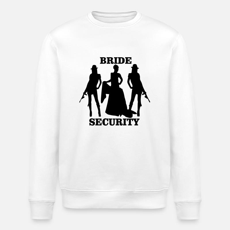 bride security - Stanley/Stella Unisex Bio-Sweatshirt ROLLER - Weiß