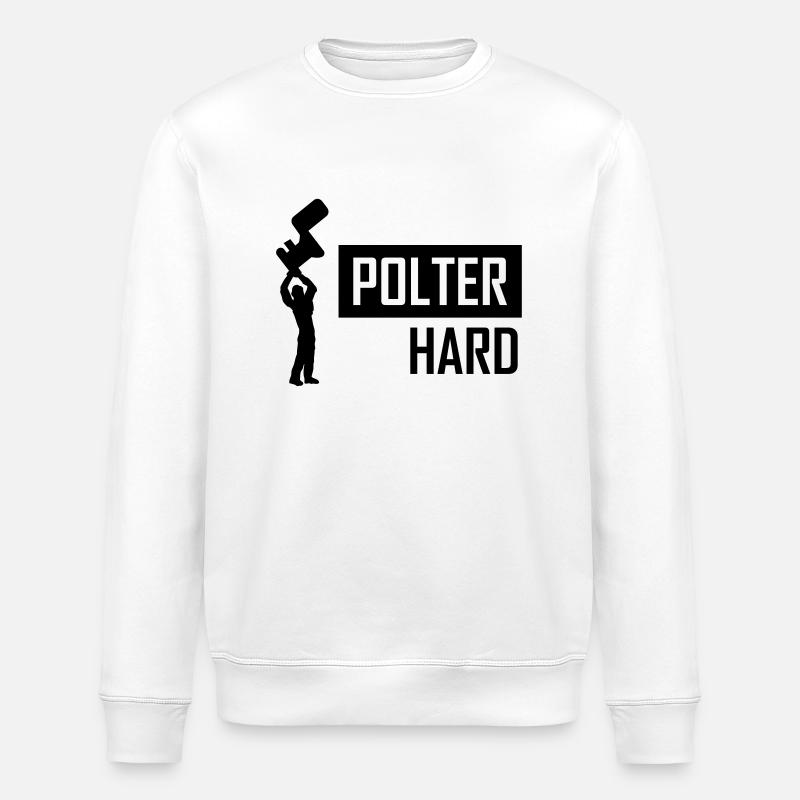 polter hard - Stanley/Stella Unisex Bio-Sweatshirt ROLLER - Weiß