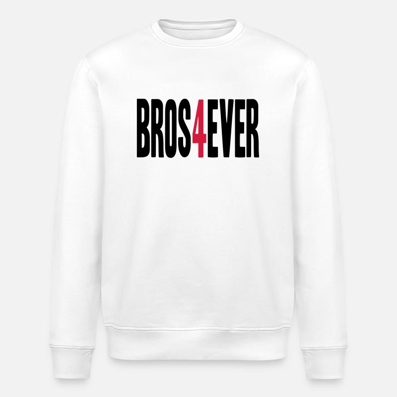 Bros 4 Ever - Stanley/Stella Unisex Bio-Sweatshirt ROLLER - Weiß