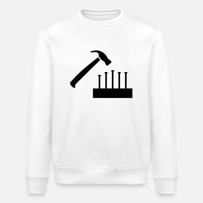 Marteau - Sweat bio ROLLER Stanley/Stella Unisexe - blanc