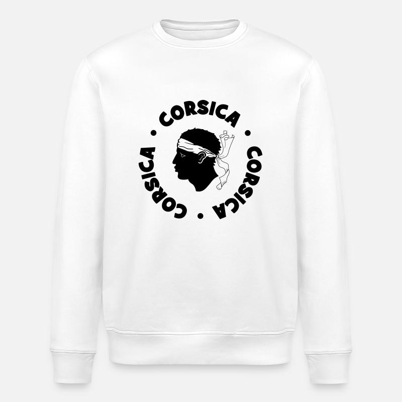 Corsica - Stanley/Stella Unisex Bio-Sweatshirt ROLLER - Weiß