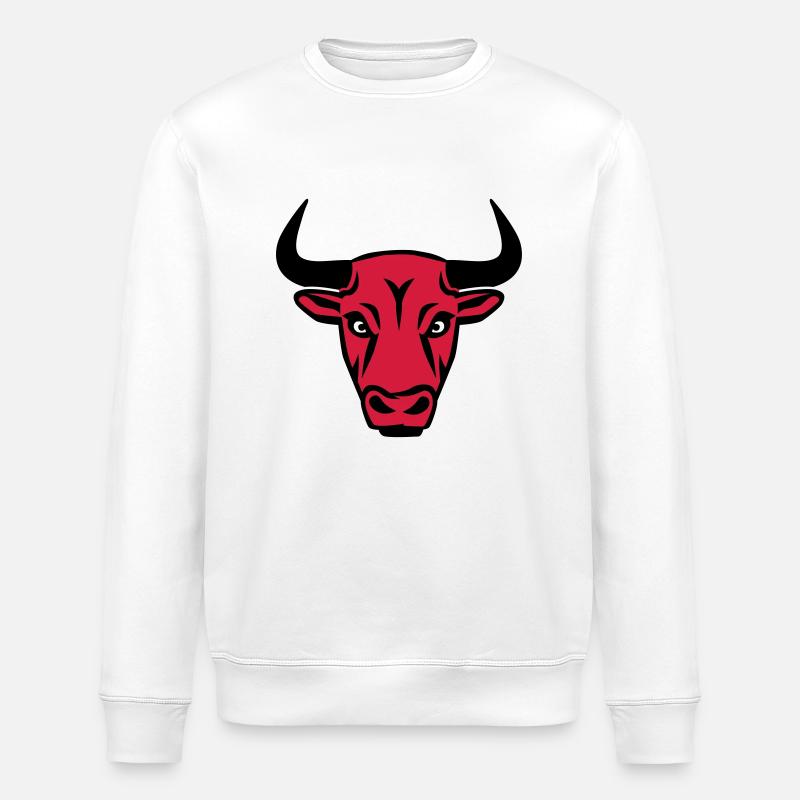 Taureau - Sweat bio ROLLER Stanley/Stella Unisexe - blanc