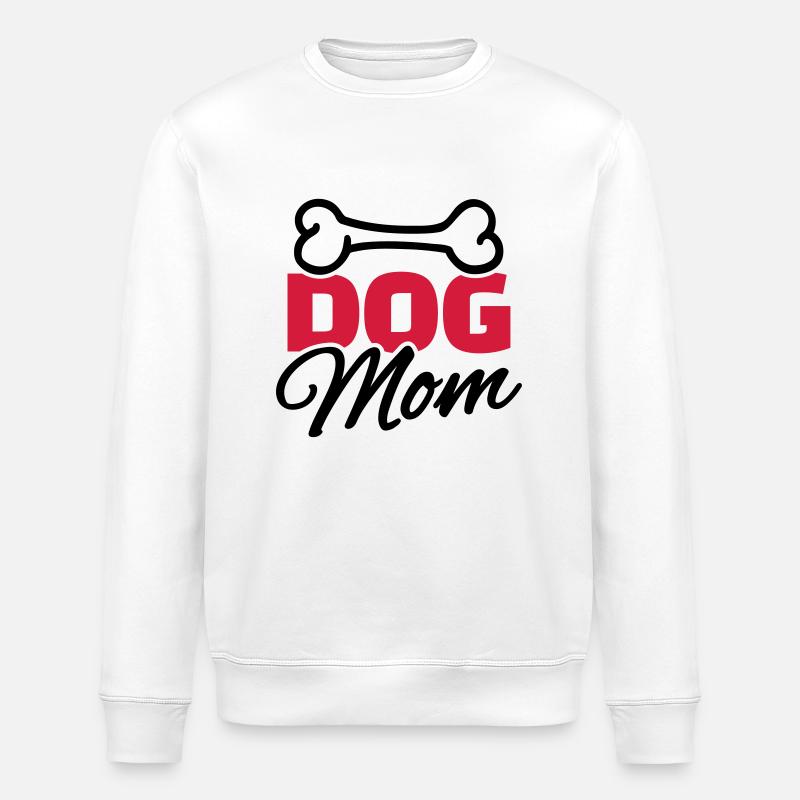 Dog Mom - Sweat bio ROLLER Stanley/Stella Unisexe - blanc