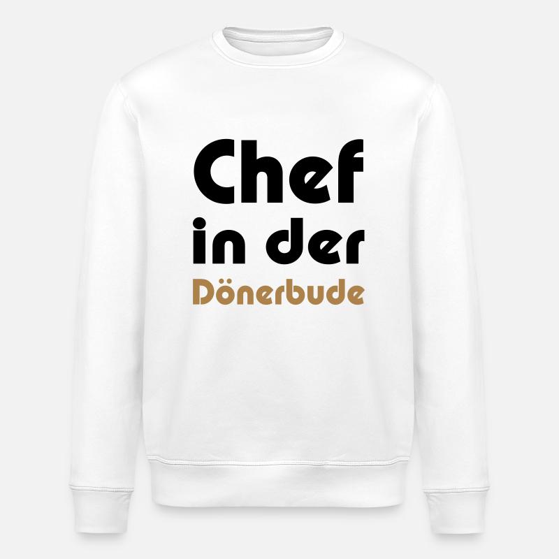 Chef in der Dönerbude - Stanley/Stella Unisex Bio-Sweatshirt ROLLER - Weiß