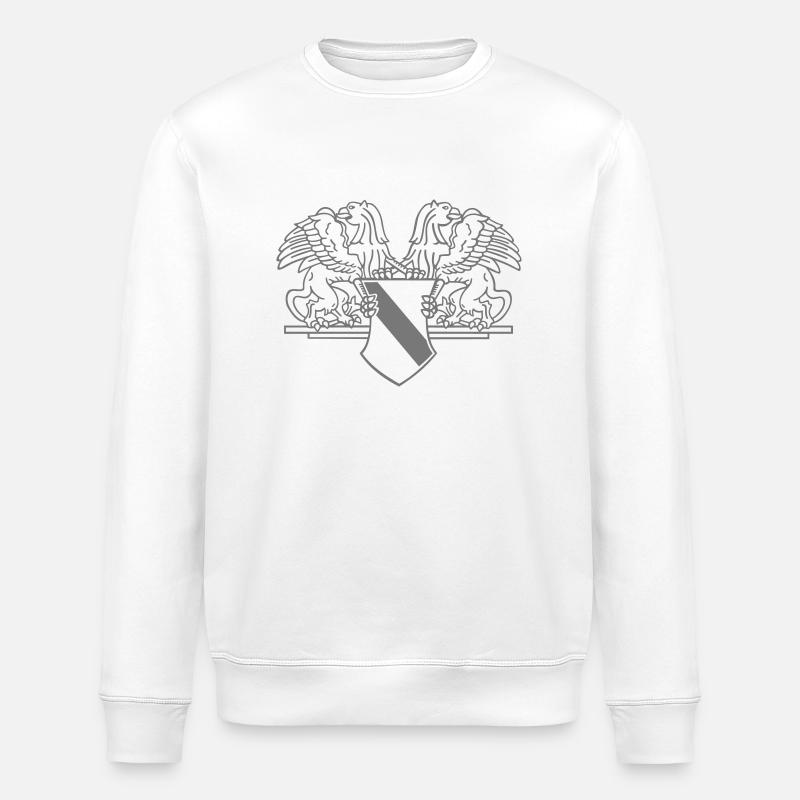Badenwappen einfarbig - Stanley/Stella Unisex Bio-Sweatshirt ROLLER - Weiß