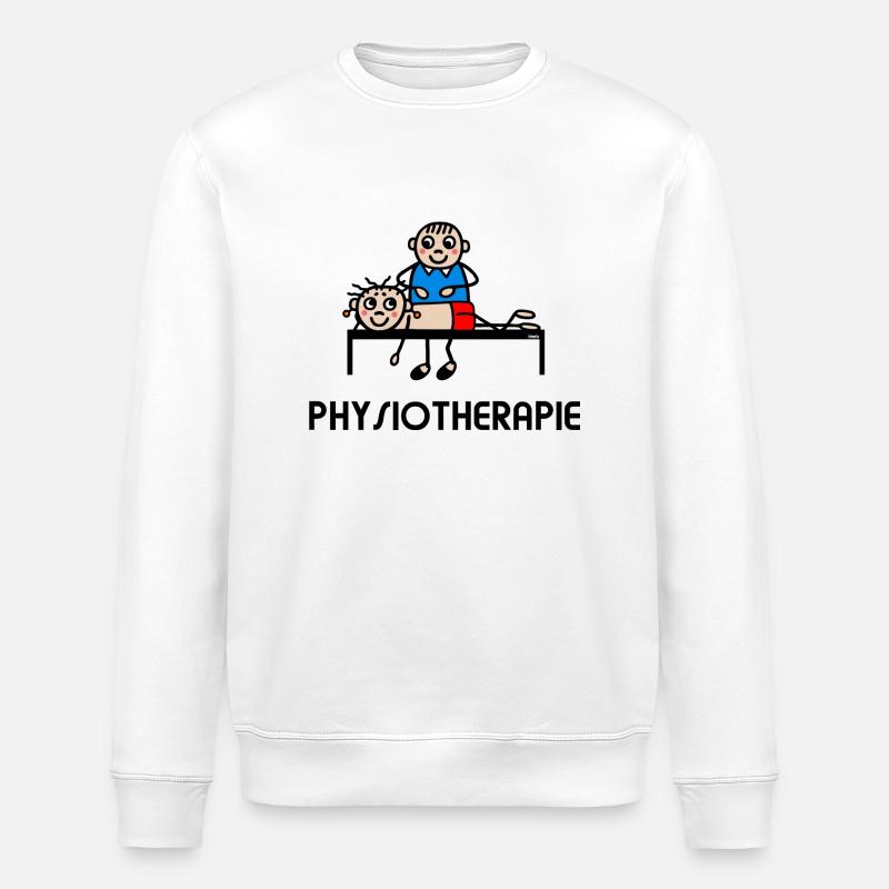 Physiotherapeut Physio - Stanley/Stella Unisex Bio-Sweatshirt ROLLER - Weiß