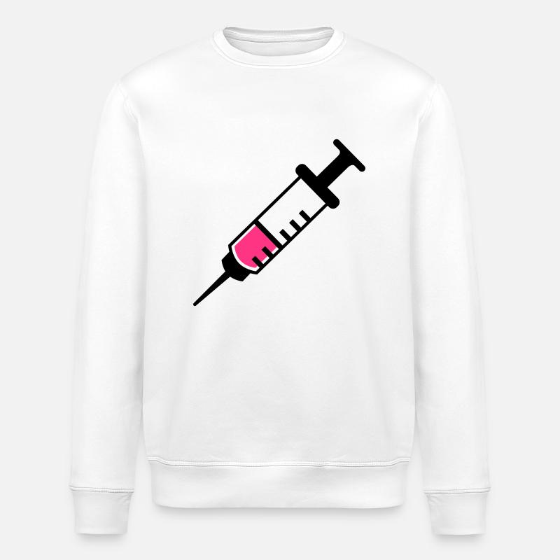 seringe - Stanley/Stella ROLLER Unisex Organic Sweatshirt - white