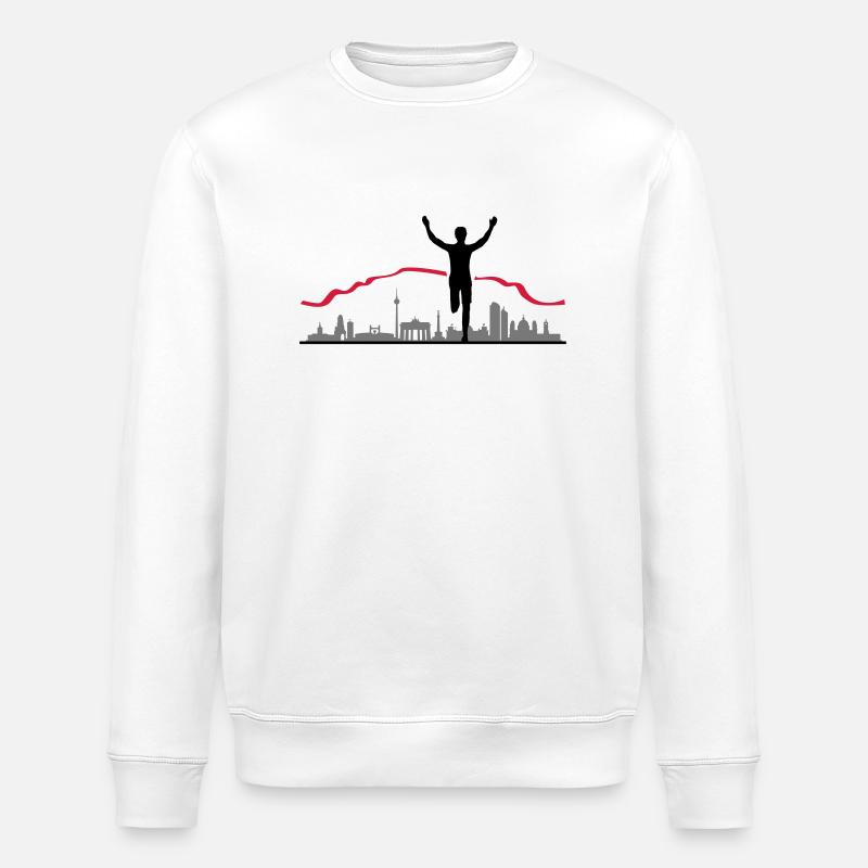 Berlin Marathon - Stanley/Stella Unisex Bio-Sweatshirt ROLLER - Weiß