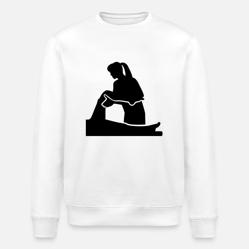 Physiothérapeute - Sweat bio ROLLER Stanley/Stella Unisexe - blanc