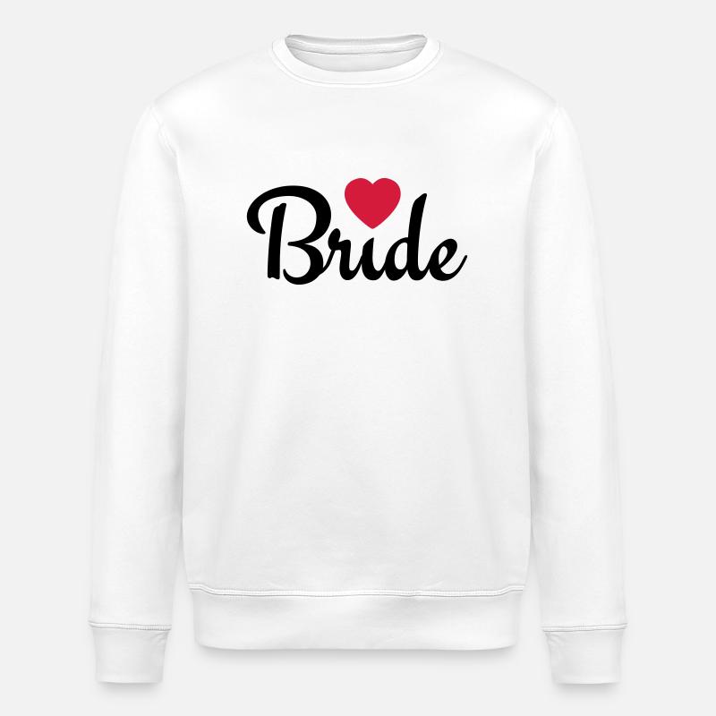 bride with heart 2c - Sweat bio ROLLER Stanley/Stella Unisexe - blanc