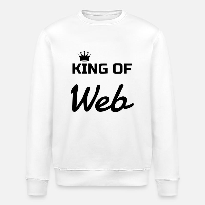 Webmaster Internet Web Geek Website - Sweat bio ROLLER Stanley/Stella Unisexe - blanc