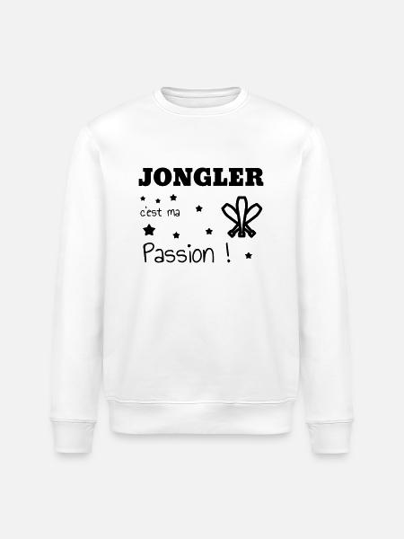 jongleur / jonglerie / jongleuse / cirque - Sweat bio ROLLER Stanley/Stella Unisexe - blanc