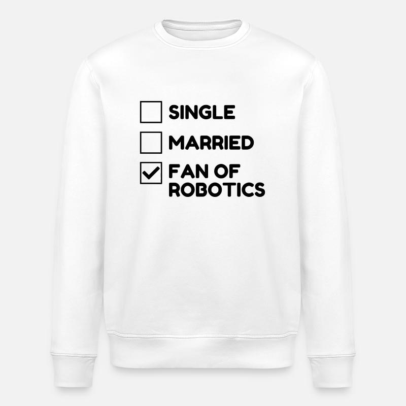 Robotik / Roboter / Robot / Robotics - Stanley/Stella Unisex Bio-Sweatshirt ROLLER - Weiß
