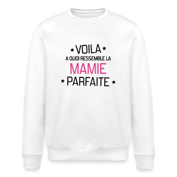 Grandma Oma Großmütter Mamy Mamie Grand-Mère - Stanley/Stella ROLLER Unisex Organic Sweatshirt - white - Front - Nik (191cm)
