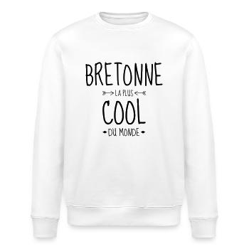Bretagne / Breton / Bretonne / BZH / Breizh - Stanley/Stella Unisex Bio-Sweatshirt ROLLER - Weiß - Vorne - Nik (191cm)