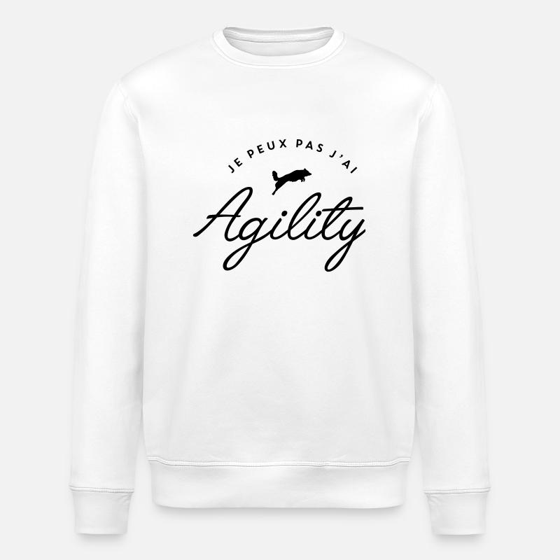 je peux pas j'ai agility - Sweat bio ROLLER Stanley/Stella Unisexe - blanc