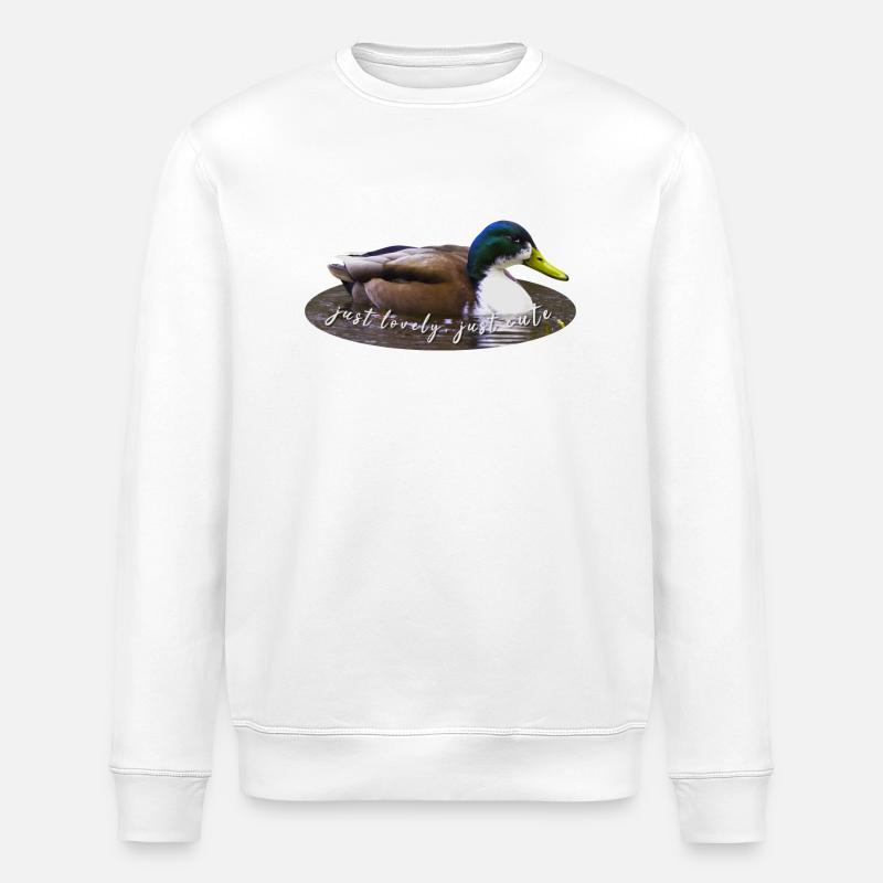 just lovely just cute - Stanley/Stella Unisex Bio-Sweatshirt ROLLER - Weiß
