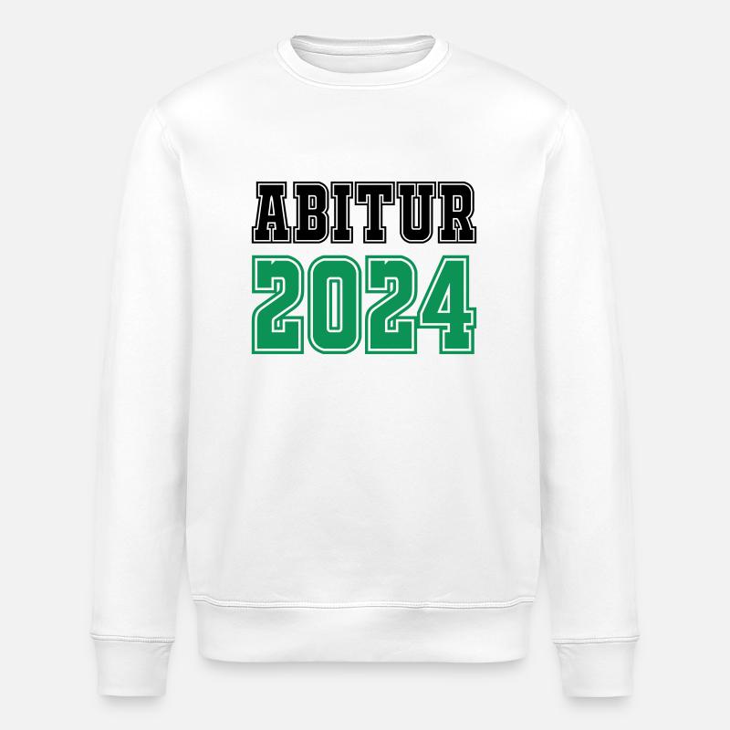 abitur 2024 - Stanley/Stella Unisex Bio-Sweatshirt ROLLER - Weiß