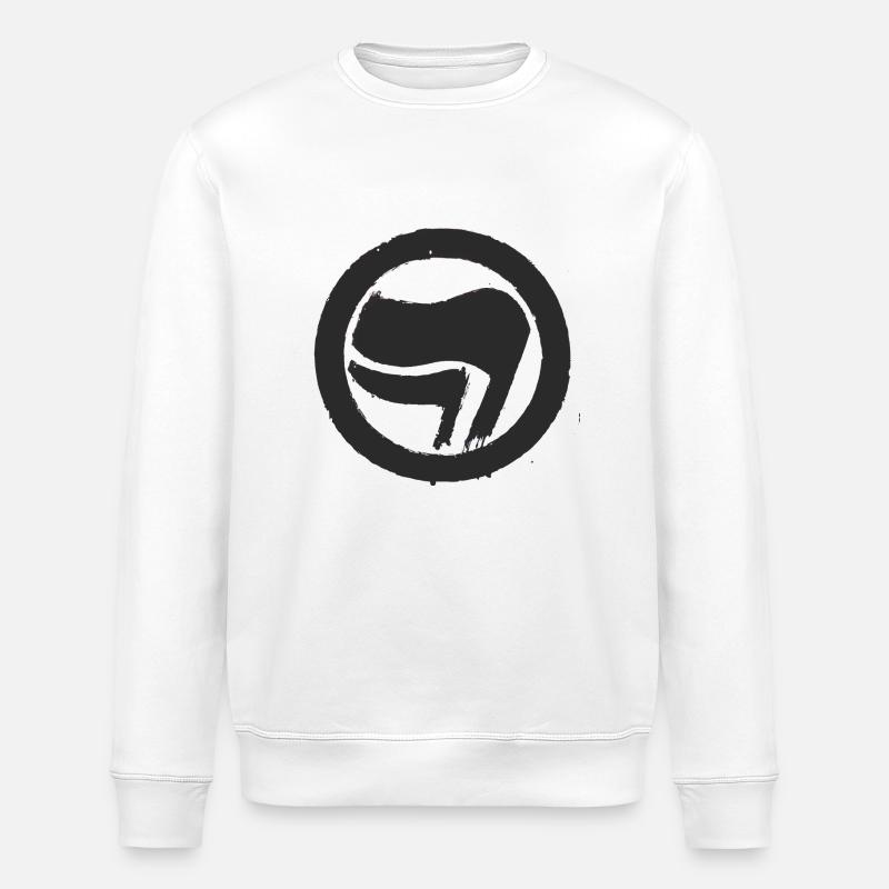 Art Protestation Antifa - Sweat bio ROLLER Stanley/Stella Unisexe - blanc