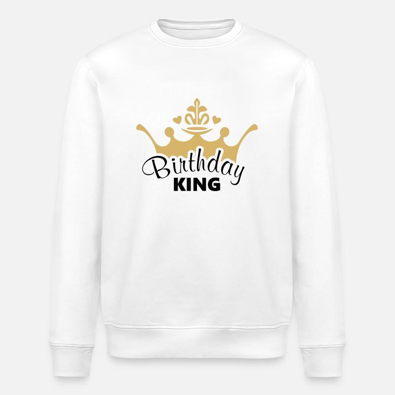 Roi d’anniversaire - Sweat bio ROLLER Stanley/Stella Unisexe - blanc