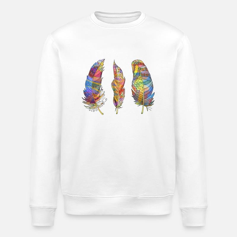 Feder - Stanley/Stella Unisex Bio-Sweatshirt ROLLER - Weiß