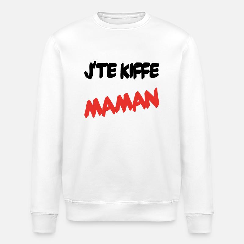 Ich hab dich lieb, Mama - Stanley/Stella Unisex Bio-Sweatshirt ROLLER - Weiß