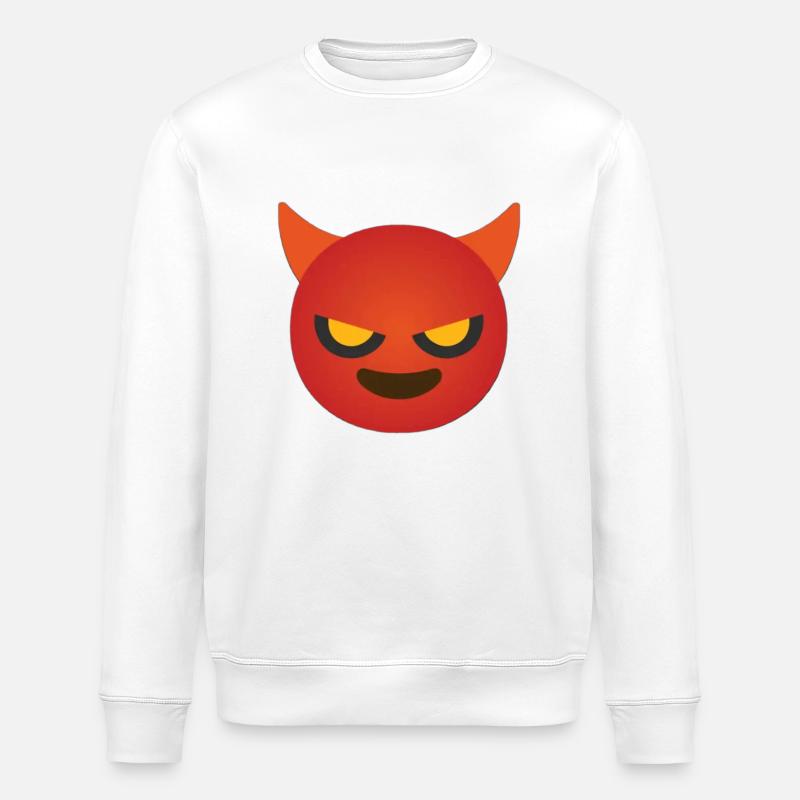 Visage du diable - Sweat bio ROLLER Stanley/Stella Unisexe - blanc
