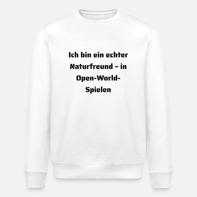 Typisch-Gamer - Stanley/Stella Unisex Bio-Sweatshirt ROLLER - Weiß