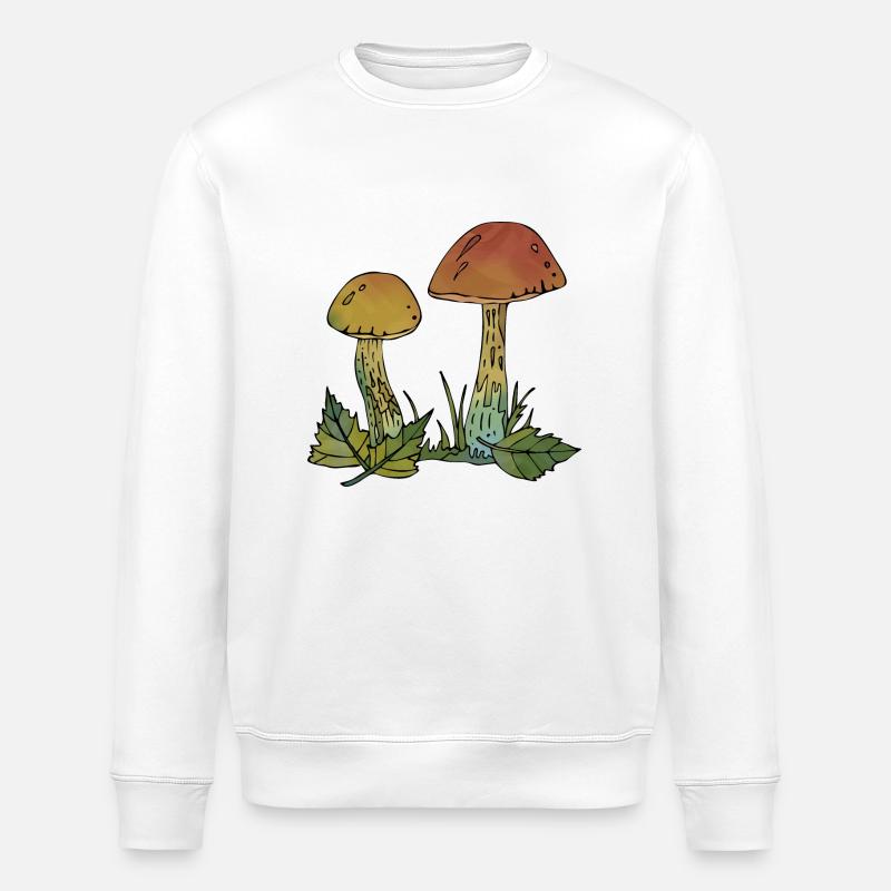Fungi - Stanley/Stella ROLLER Unisex Organic Sweatshirt - white