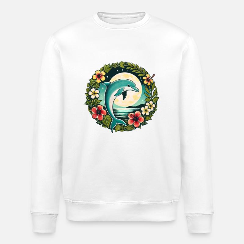 Delfin - Stanley/Stella Unisex Bio-Sweatshirt ROLLER - Weiß