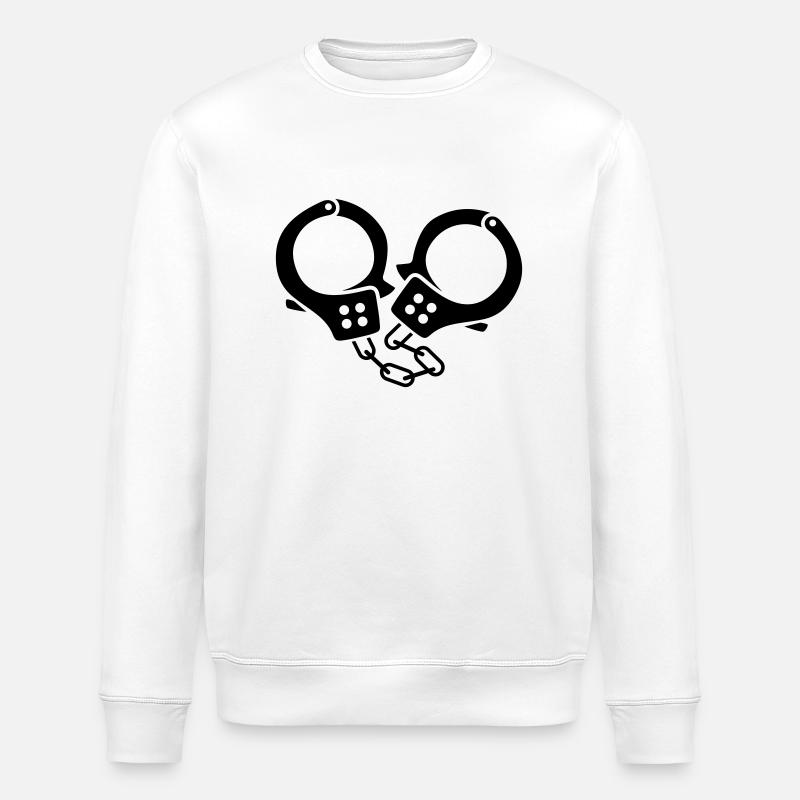 handcuffs - Stanley/Stella ROLLER Unisex Organic Sweatshirt - white