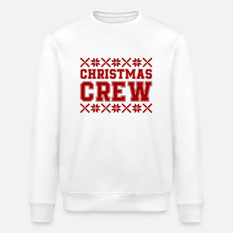 Équipage de Noël - Sweat bio ROLLER Stanley/Stella Unisexe - blanc