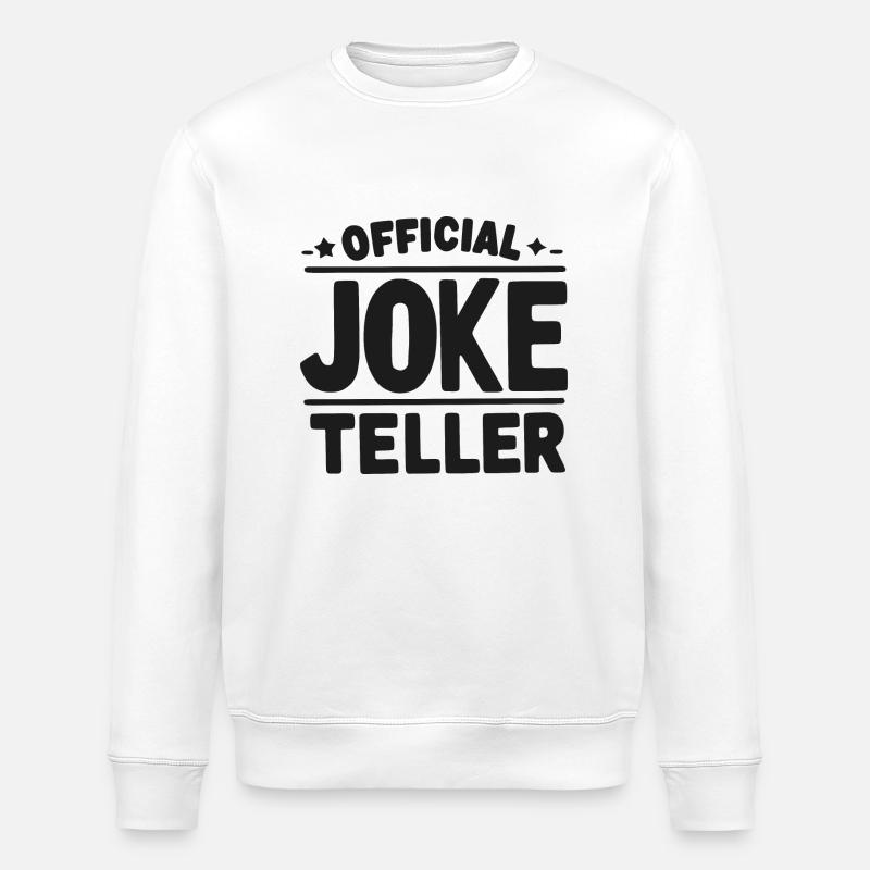 Offizieller Witzerzähler - Stanley/Stella Unisex Bio-Sweatshirt ROLLER - Weiß