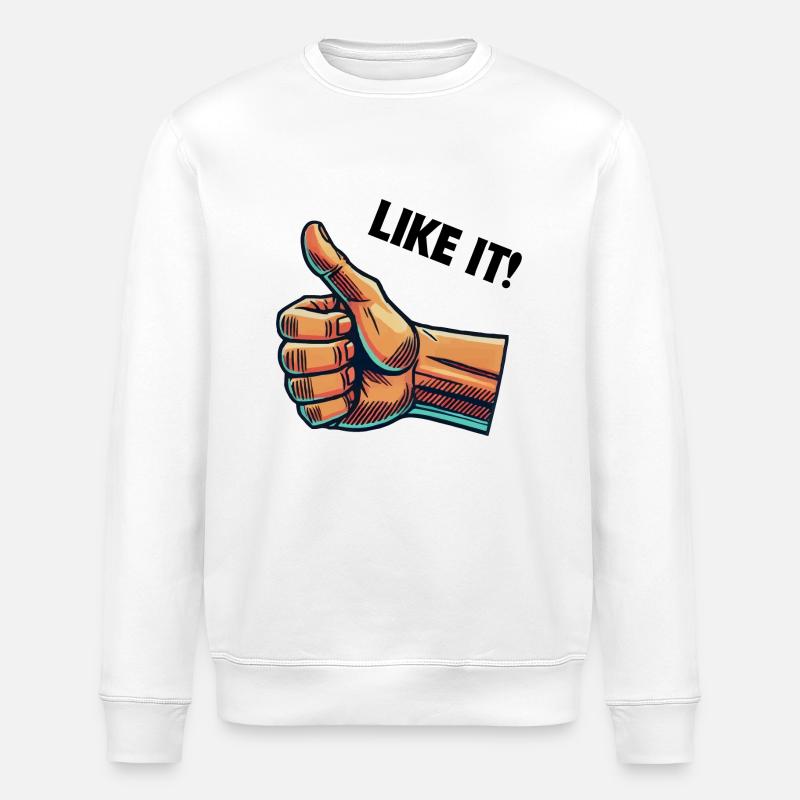 like hand - Stanley/Stella Unisex Bio-Sweatshirt ROLLER - Weiß