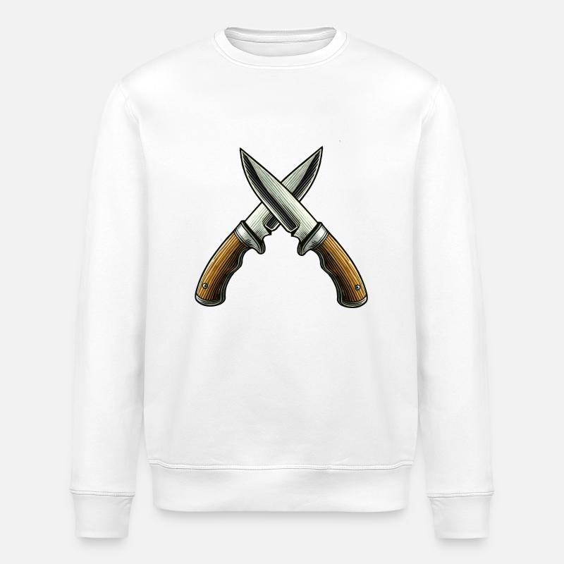 Messer - Stanley/Stella Unisex Bio-Sweatshirt ROLLER - Weiß