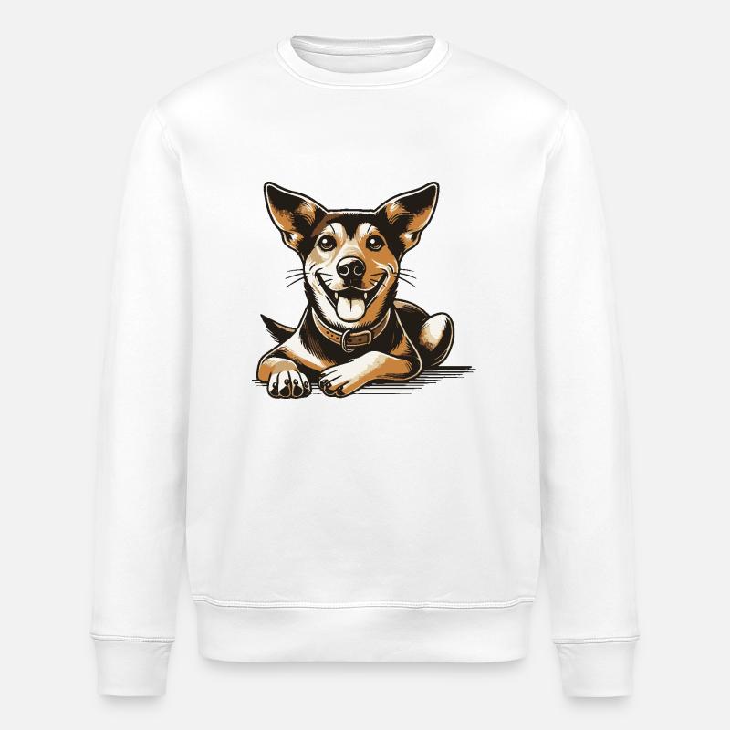 Carolina Dog - Stanley/Stella Unisex Bio-Sweatshirt ROLLER - Weiß