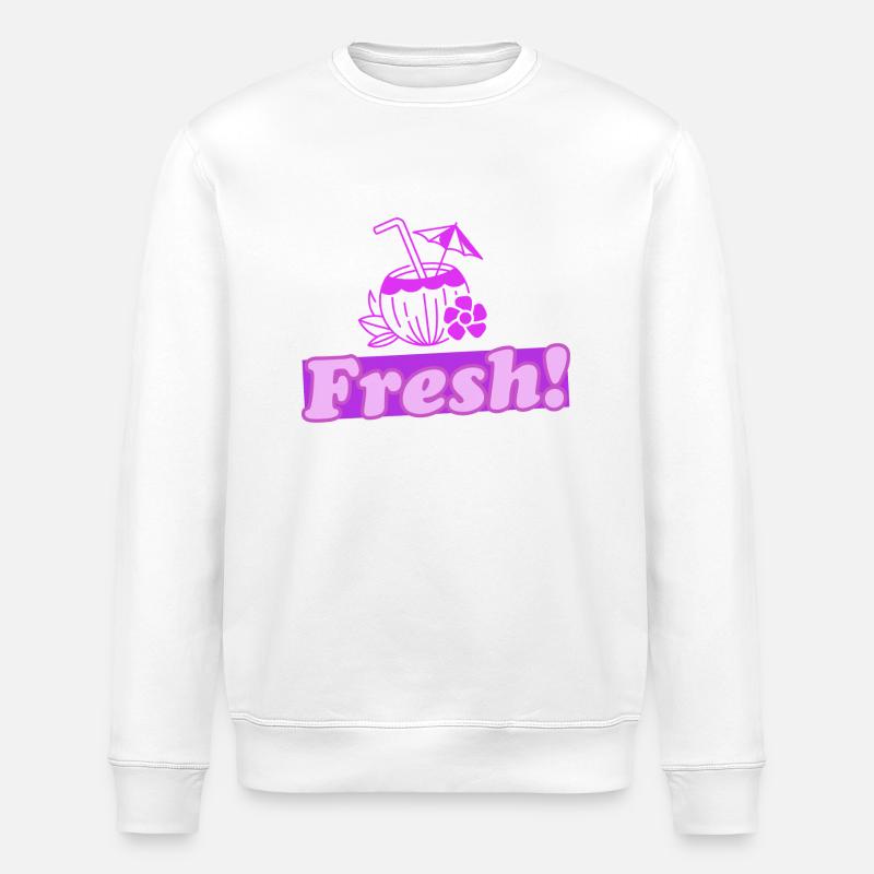 Fresh! 2.0 - Stanley/Stella ROLLER Unisex Organic Sweatshirt - white