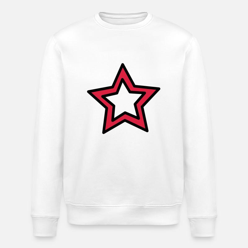 Double Star - Stanley/Stella ROLLER Unisex Organic Sweatshirt - white