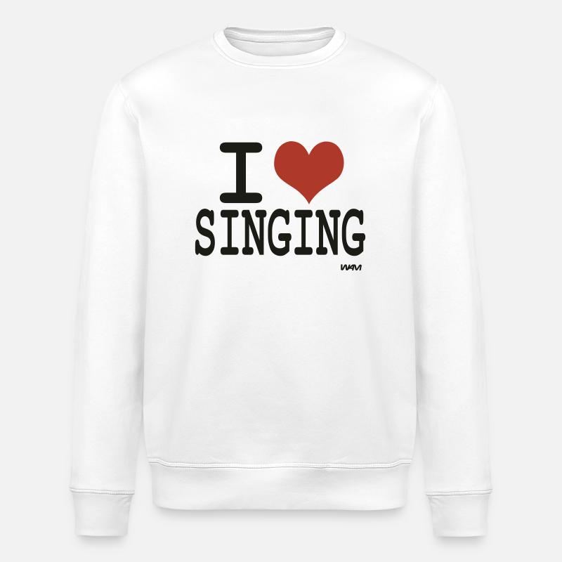 singing - Stanley/Stella Unisex Bio-Sweatshirt ROLLER - Weiß