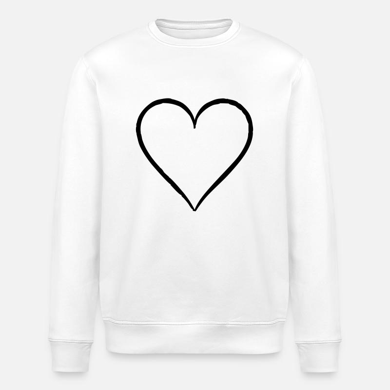 herz6 - Stanley/Stella Unisex Bio-Sweatshirt ROLLER - Weiß