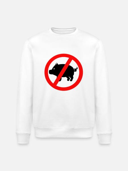 Schwein - Stanley/Stella Unisex Bio-Sweatshirt ROLLER - Weiß