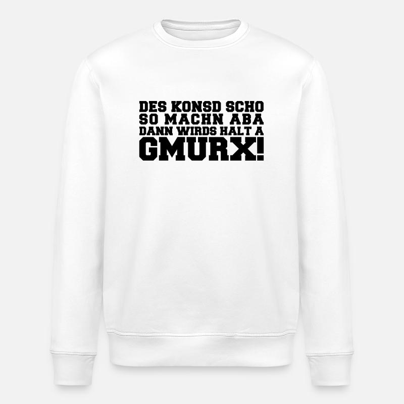 Gmurx - Handwerker - Stanley/Stella Unisex Bio-Sweatshirt ROLLER - Weiß