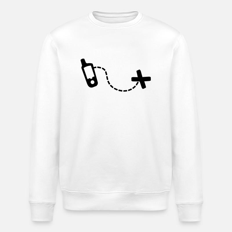 Geocaching - Stanley/Stella ROLLER Unisex Organic Sweatshirt - white