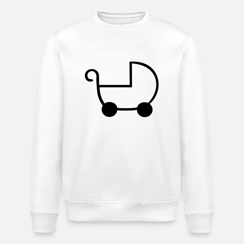 Kinderwagen - Stanley/Stella Unisex Bio-Sweatshirt ROLLER - Weiß