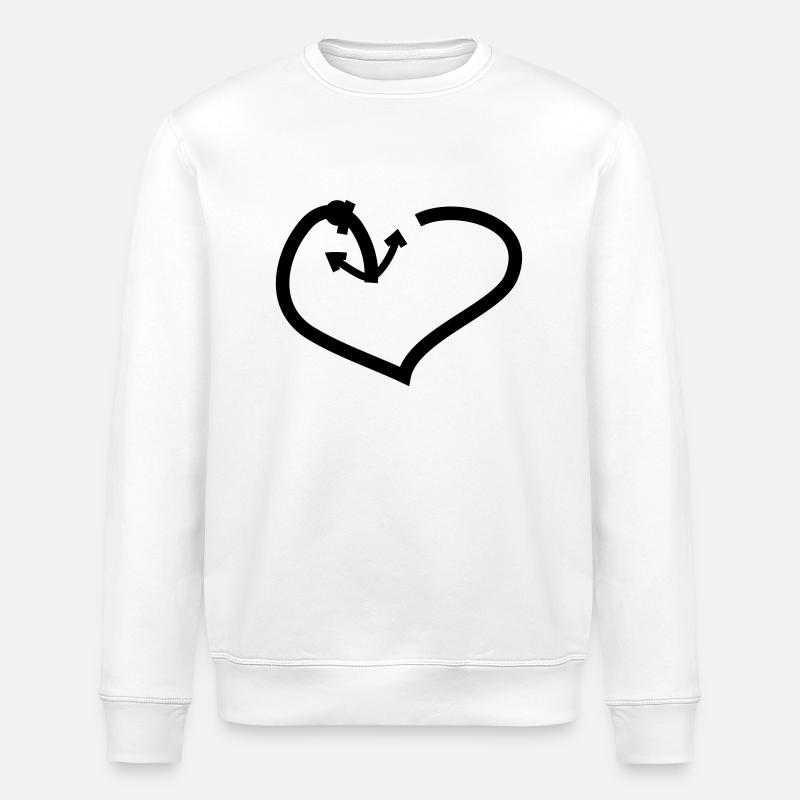 Herz & Anker - Stanley/Stella Unisex Bio-Sweatshirt ROLLER - Weiß