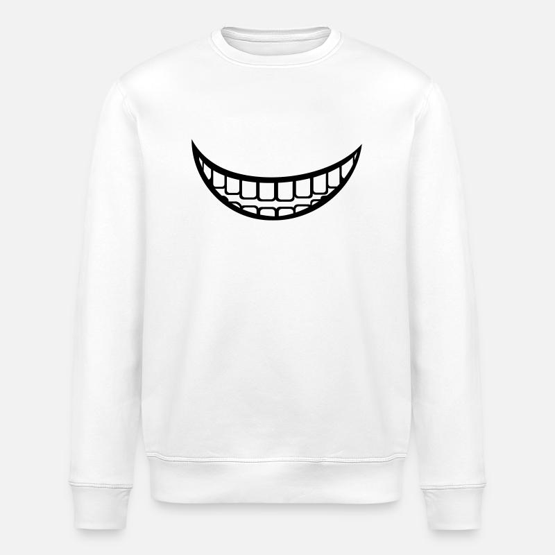 Zähne - Stanley/Stella Unisex Bio-Sweatshirt ROLLER - Weiß