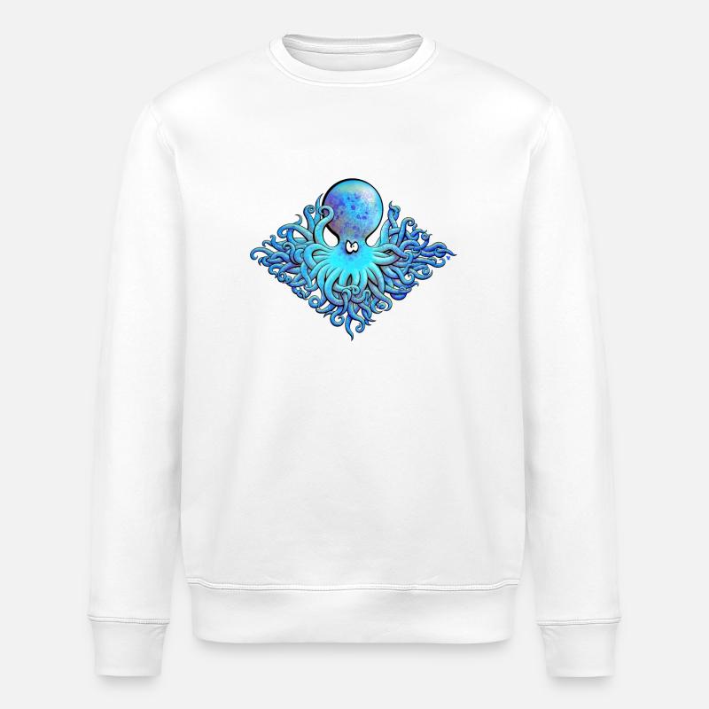 51 tentacles octopus - Sweat bio ROLLER Stanley/Stella Unisexe - blanc