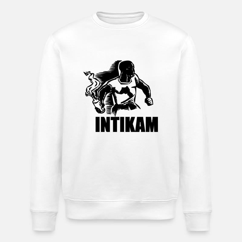 INTIKAM / RACHE - Stanley/Stella Unisex Bio-Sweatshirt ROLLER - Weiß