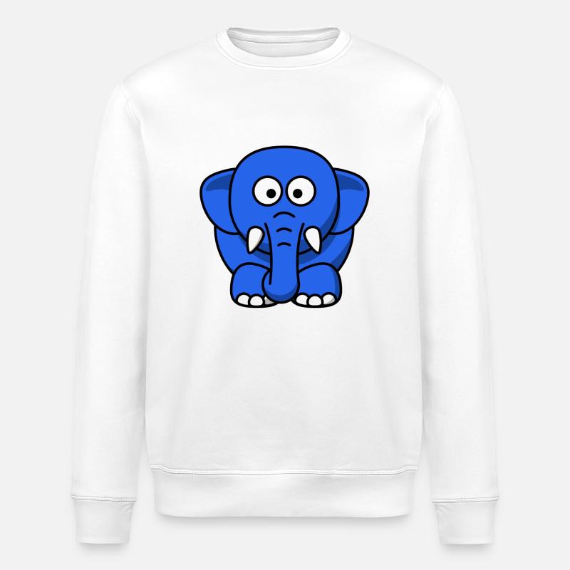Elephant Elephant Cirque - Sweat bio ROLLER Stanley/Stella Unisexe - blanc